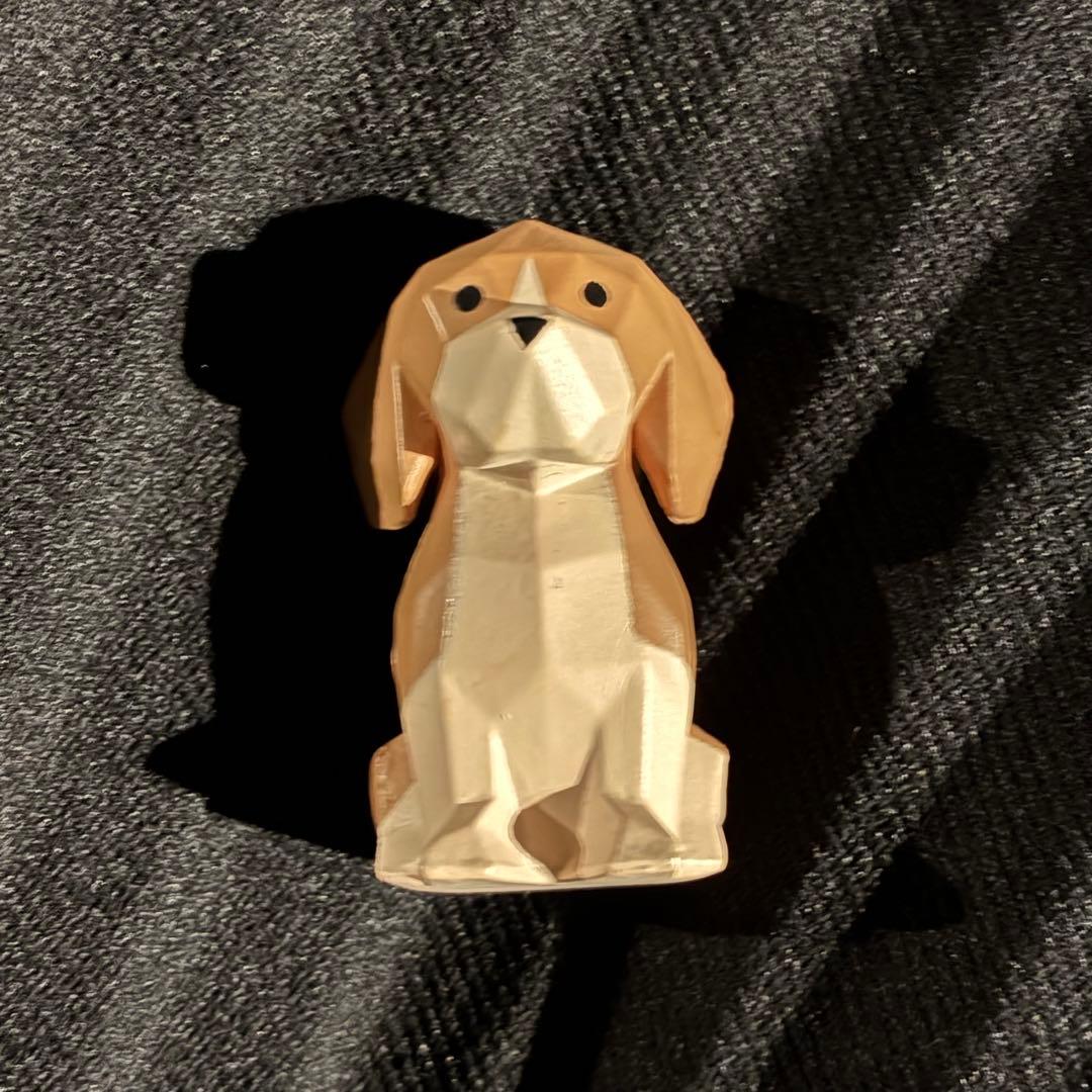 木雕风格 狗狗摆件 手办 吉祥物 比格犬