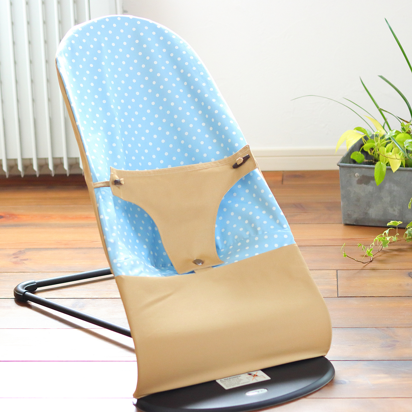 Babycare 婴儿座椅 替换垫 蓝色圆点