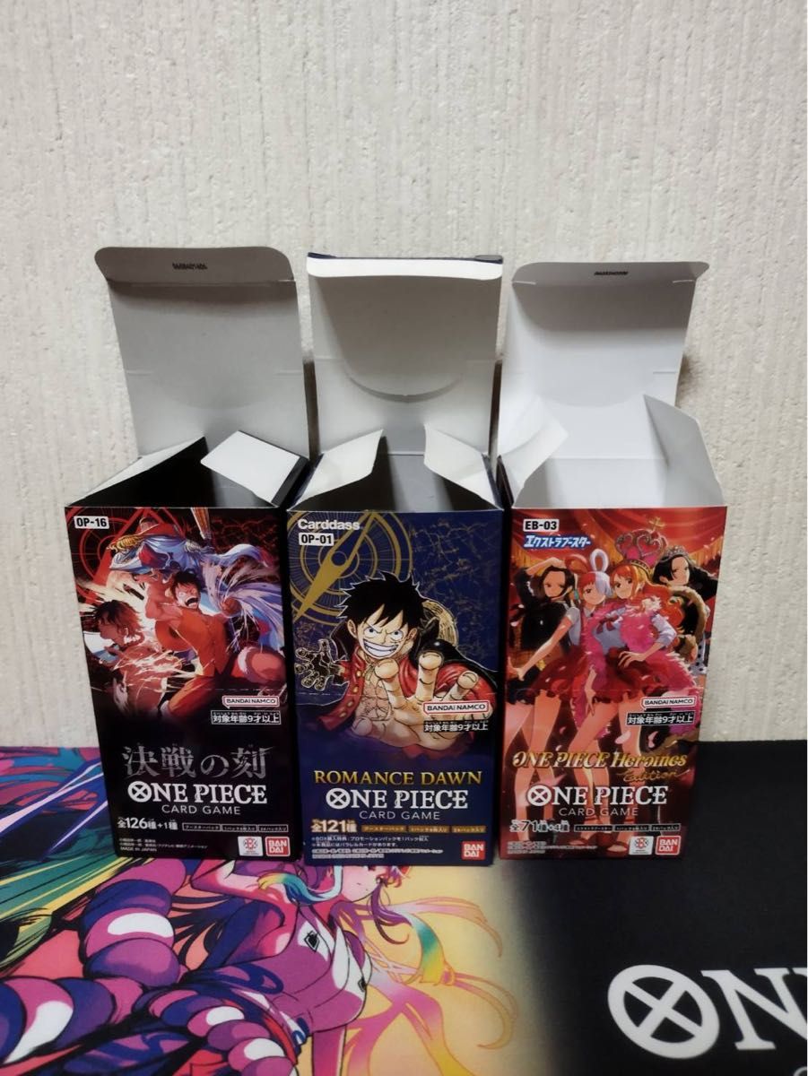 海贼王卡牌游戏 空盒 11个套装 决战之刻 ROMANCE DAWN 女主角版等