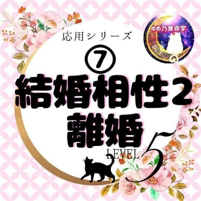 【応用】⑦結婚相性2/離婚占技レベル5 独学 テキスト 鑑定 本