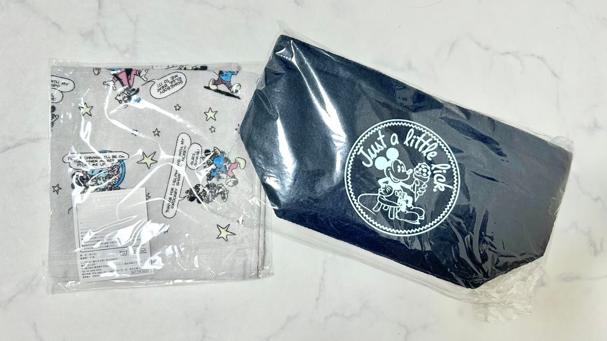 New, unused, unopened, excellent condition: Mickey & Friends hand towel and lunch bag set