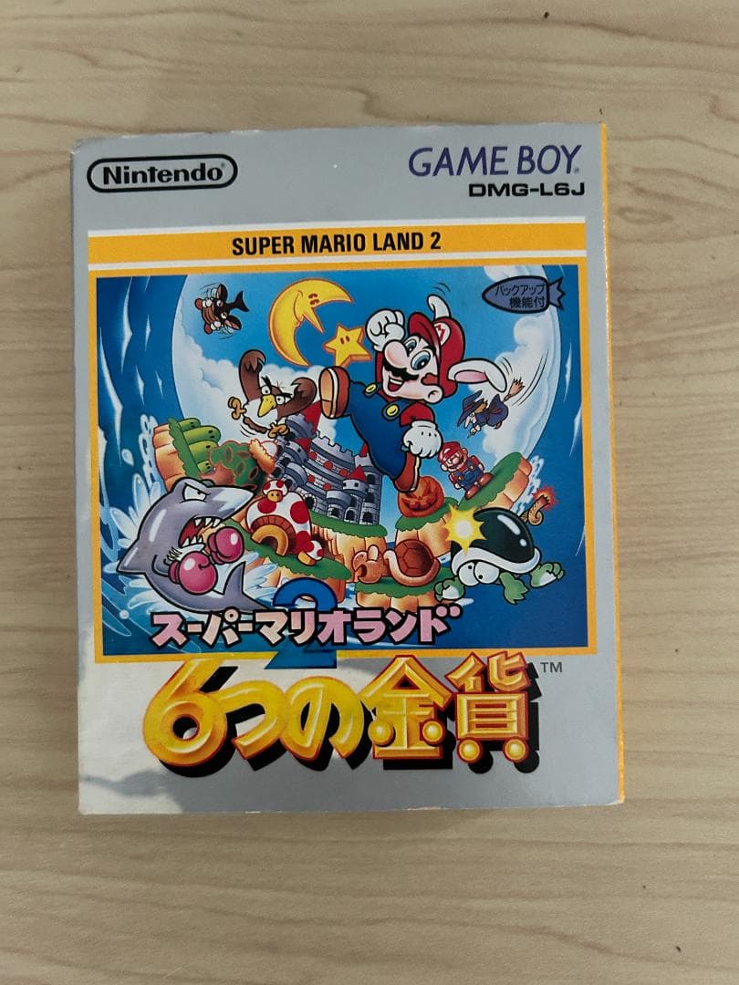 超级马里奥大陆2 六个金币 Game Boy 含包装盒说明书 完美品相 GB 任天堂