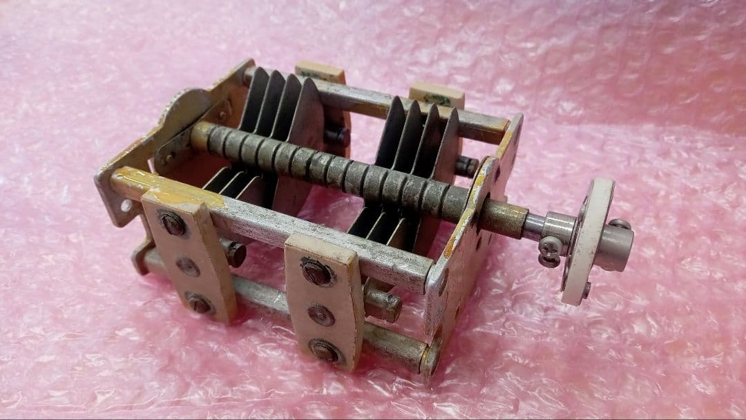 【稀有品】双联可变电容器，用于天线制作，按废品处理
