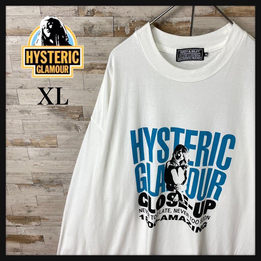 2808 U【 XL ・【品相极佳】Hysteric Glamour☆Hiss Girl Logo 长袖T恤