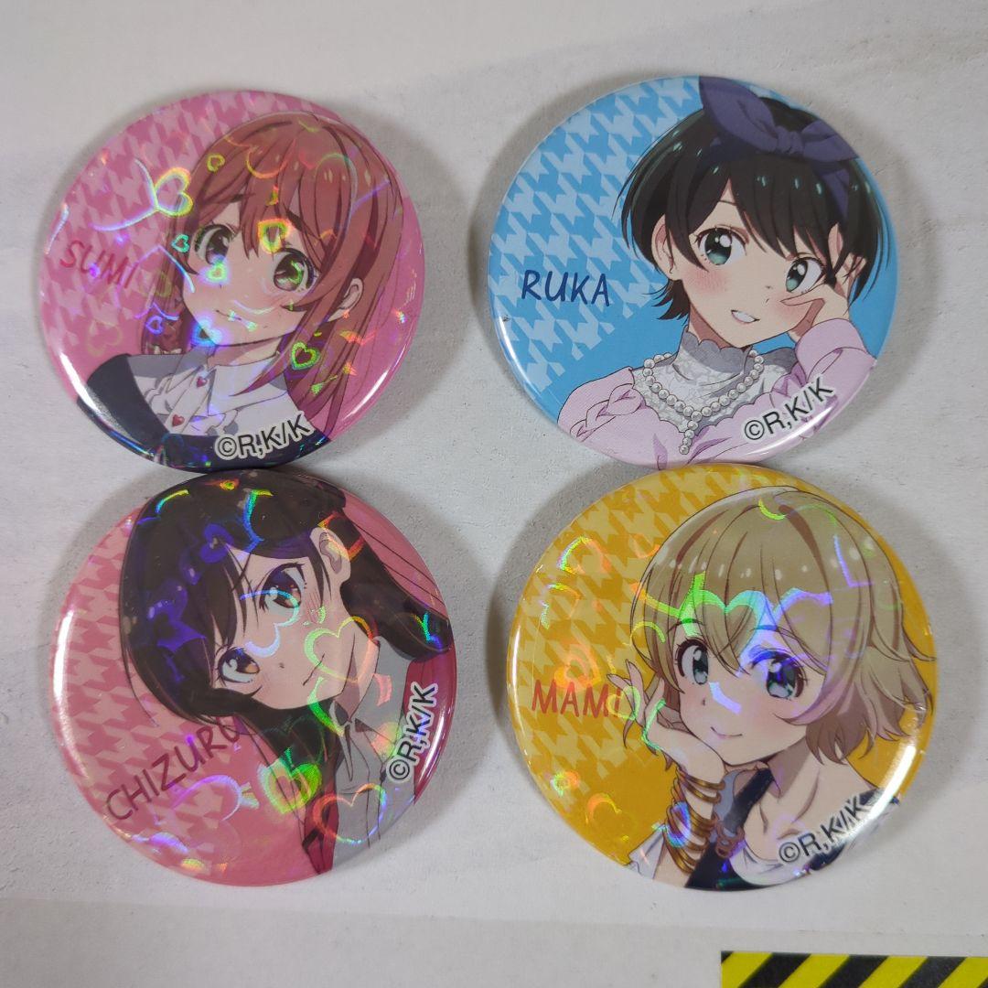 Rent-A-Girlfriend Can Badges 4-Piece Set