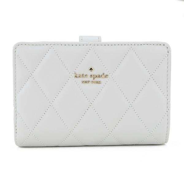 平行进口 凯特·丝蓓 两折钱包 kate spade 凯莉 KG424 020 女士 灰色
