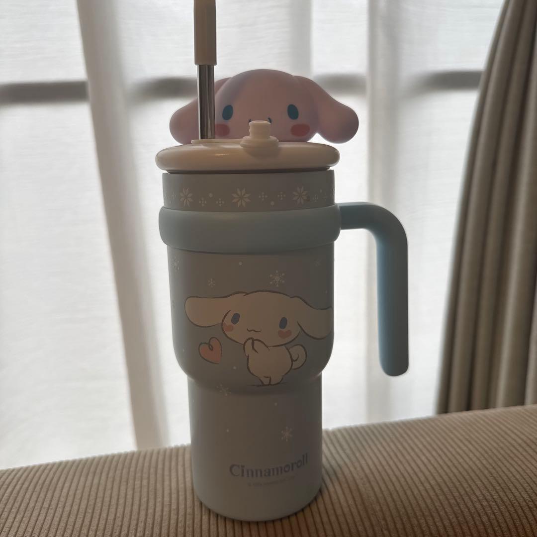 Sanrio Cinnamoroll Stainless Steel Tumbler with Straw