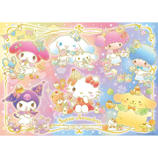 Jigsaw Puzzle Sanrio Characters Sparkling Snack Time (Sanrio) 600 Pieces BEV-600-028