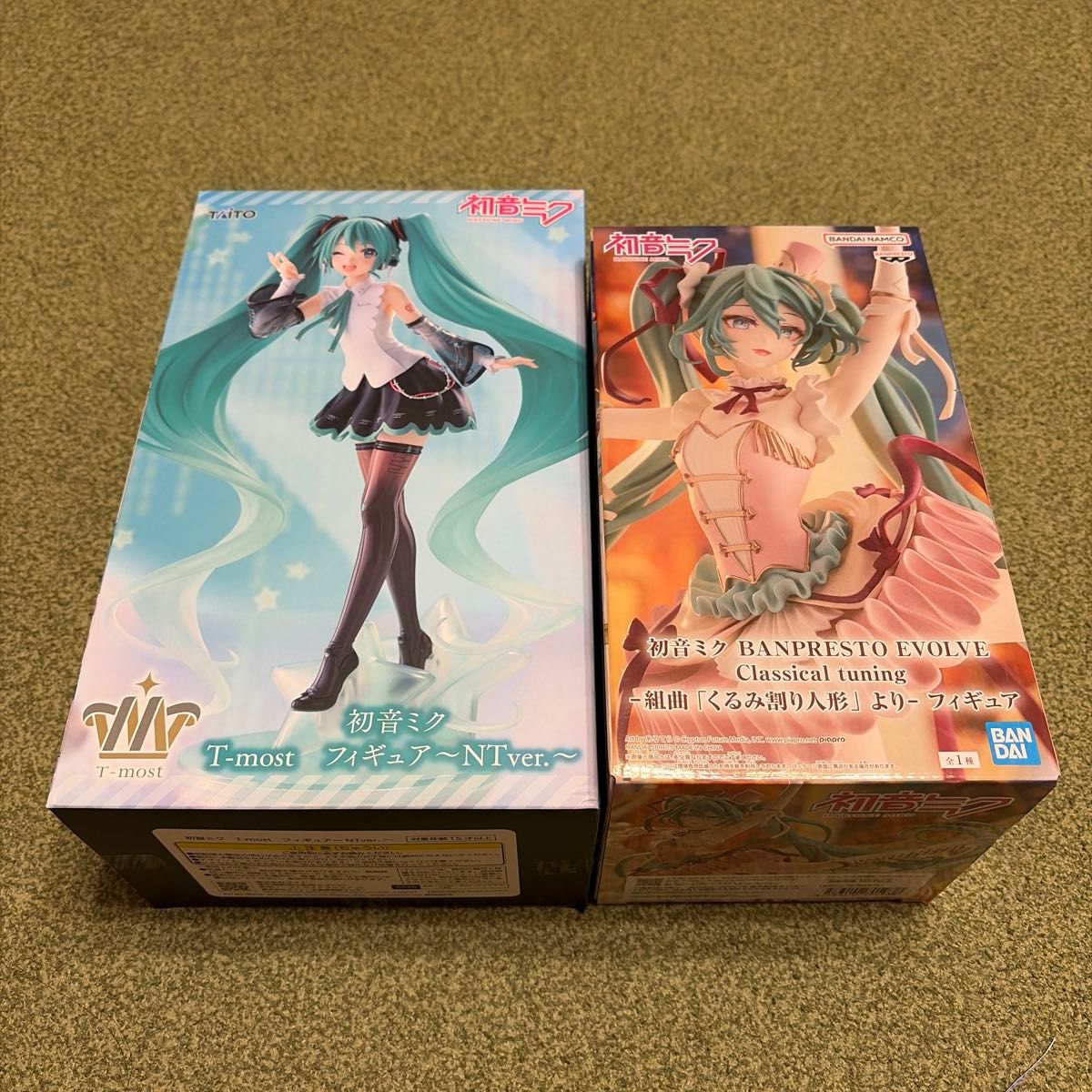 初音未来T-most NT版&BANPRESTO EVOLVE Classical tuning双体套装新品未开封