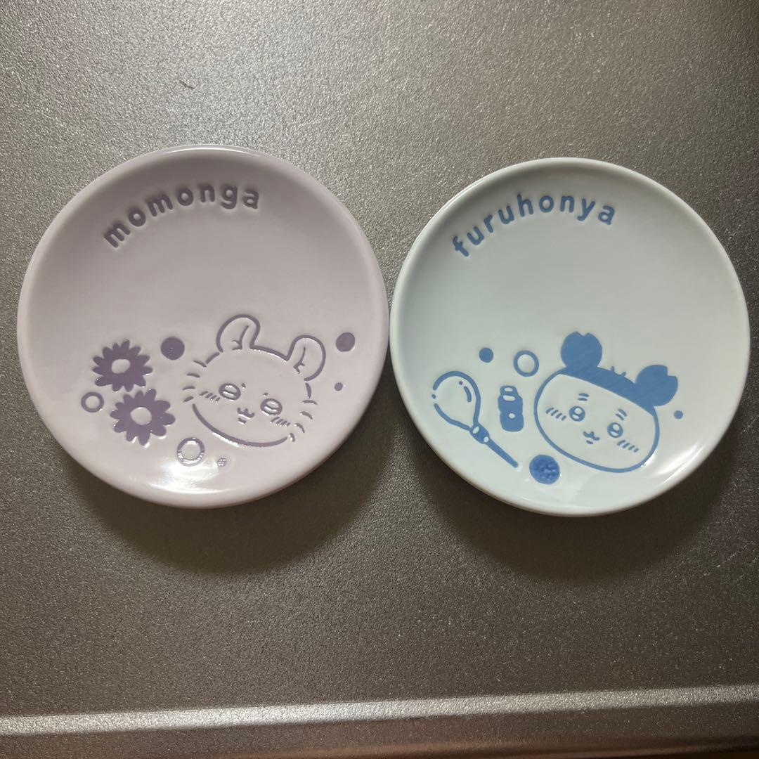 Chiikawa Flying Squirrel Old Bookstore Small Plate 2-Piece Set