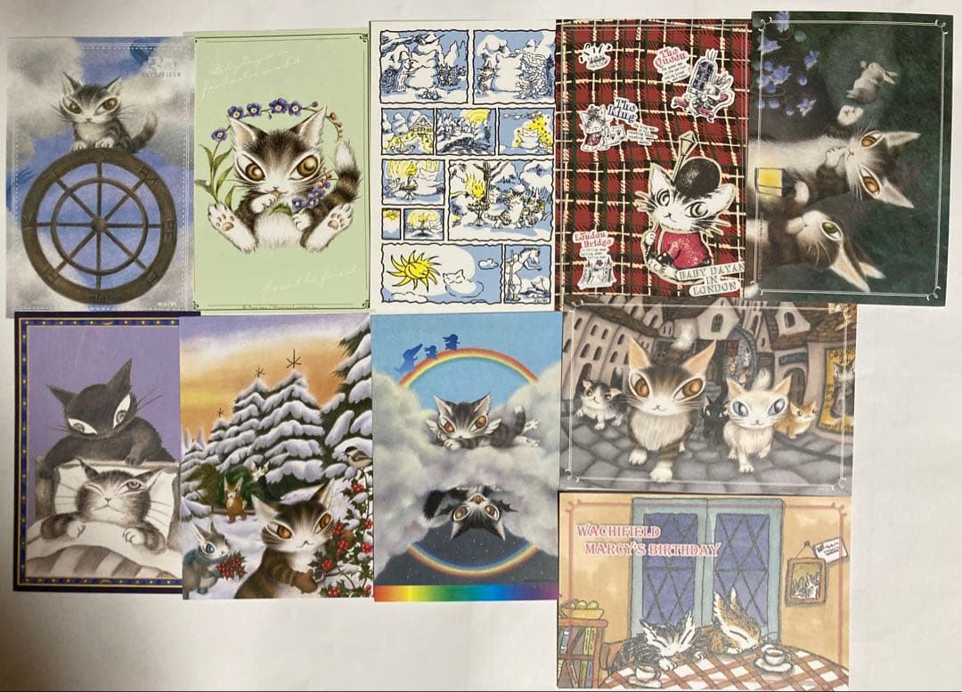 瓦奇菲尔德 猫咪达扬 明信片 10张套装 非卖品