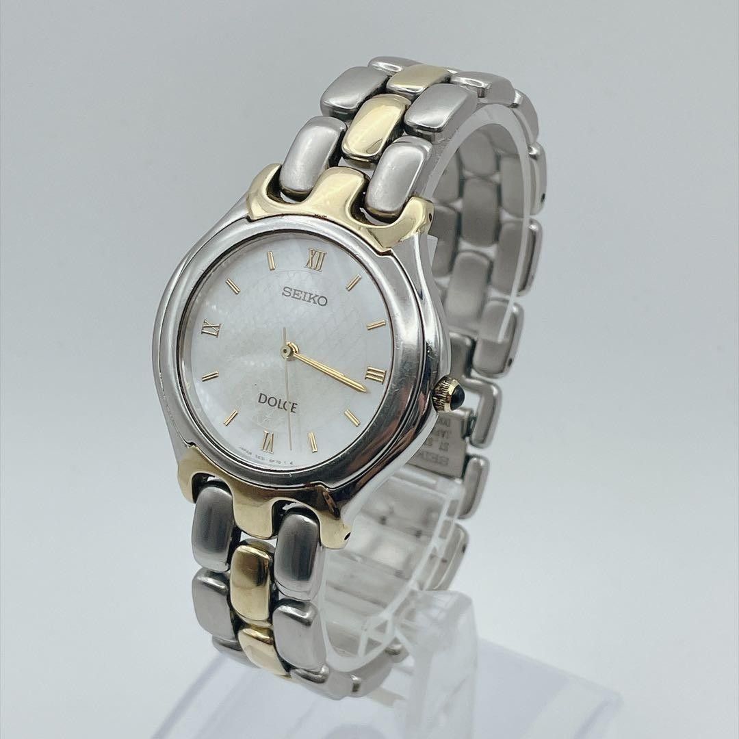 新品电池/运转SEIKO多尔切女士shell表盘vintage