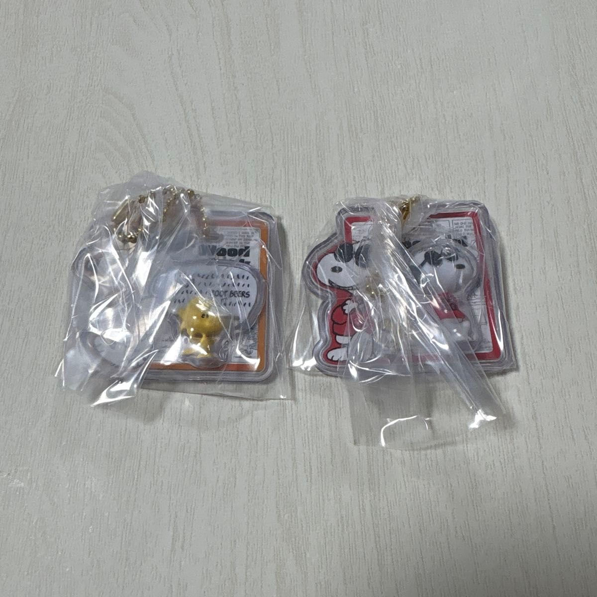 Snoopy Woodstock Jokeal Package Charm Figure 2-Pack Food Toy