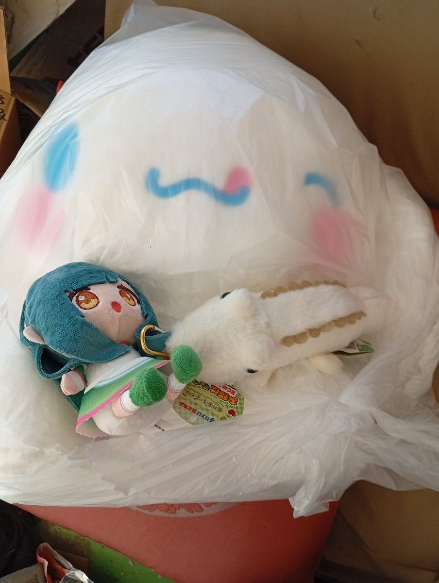 Hatsune Miku x Super Oversized Cinnamo Roll Plush Mascot 3-Piece Set Sanrio