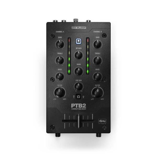reloop PTB-2 【支持djay的便携式2+1通道DJ混音器】(リループ)