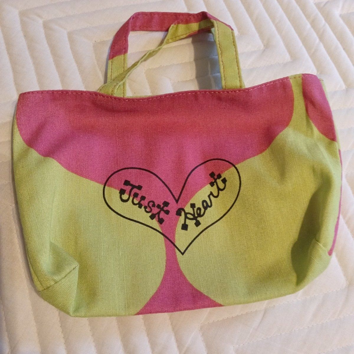 Think Bee! ShinKuBee Just Heart Mini Tote Bag Pink Green