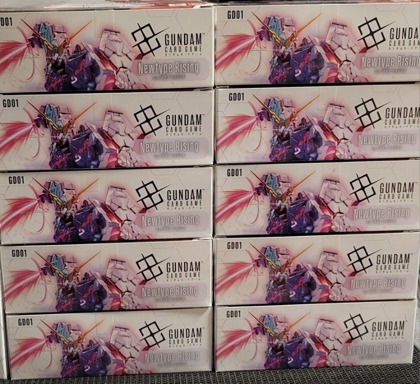 带未开封胶带的10BOX高达卡游戏Newtype Rising GD01