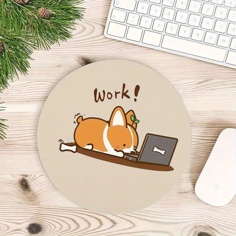 Mouse Pad Dog Corgi Work! Computer PC Anime Manga