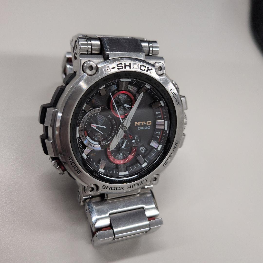 Used CASIO G-SHOCK MT-G B1000 Solar-Powered Metal Wristwatch