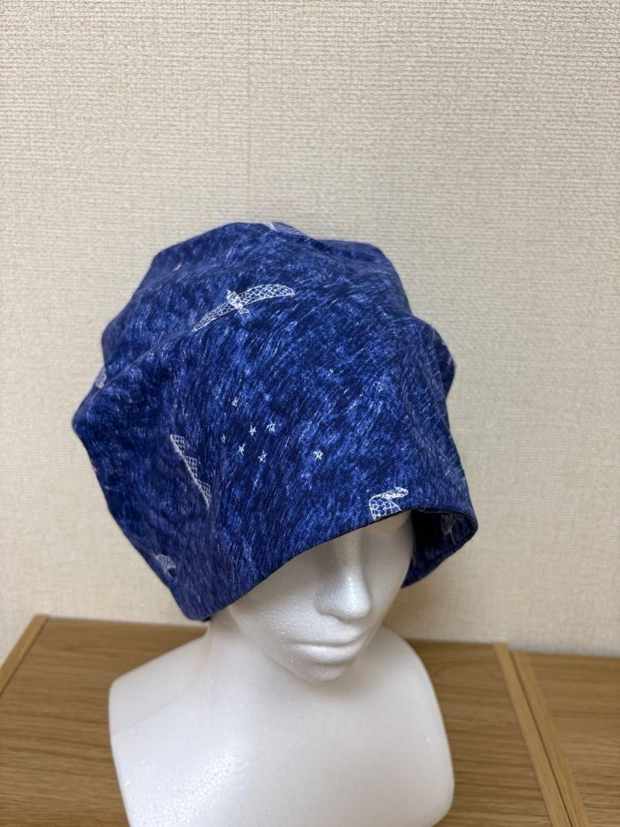 個性派帽子　【シンプルな服装が好きな人こそ、被るだけでおしゃれ感が溢れ出す】ビーニー風　男女兼用　大きめ