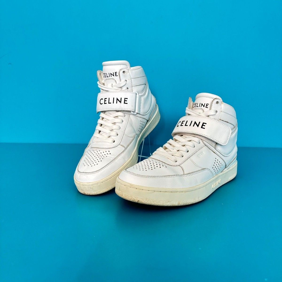 CELINE 塞琳 CT-03 高帮运动鞋 拉链款 白色 36 码 白色 高帮 奢华 街头风