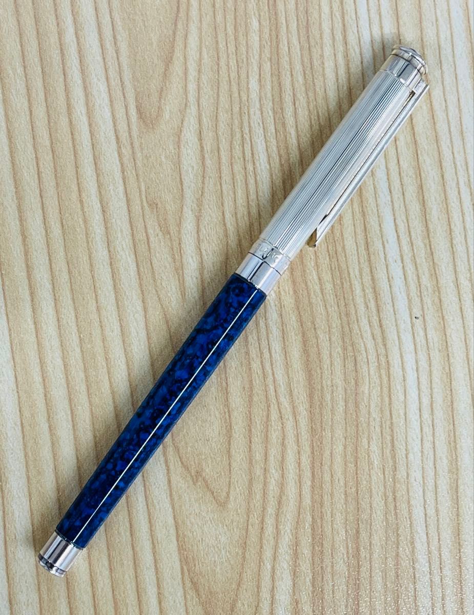 万宝龙★一物难求的珍品★诺布莱斯钢笔 拉皮斯设计 蓝色大理石纹