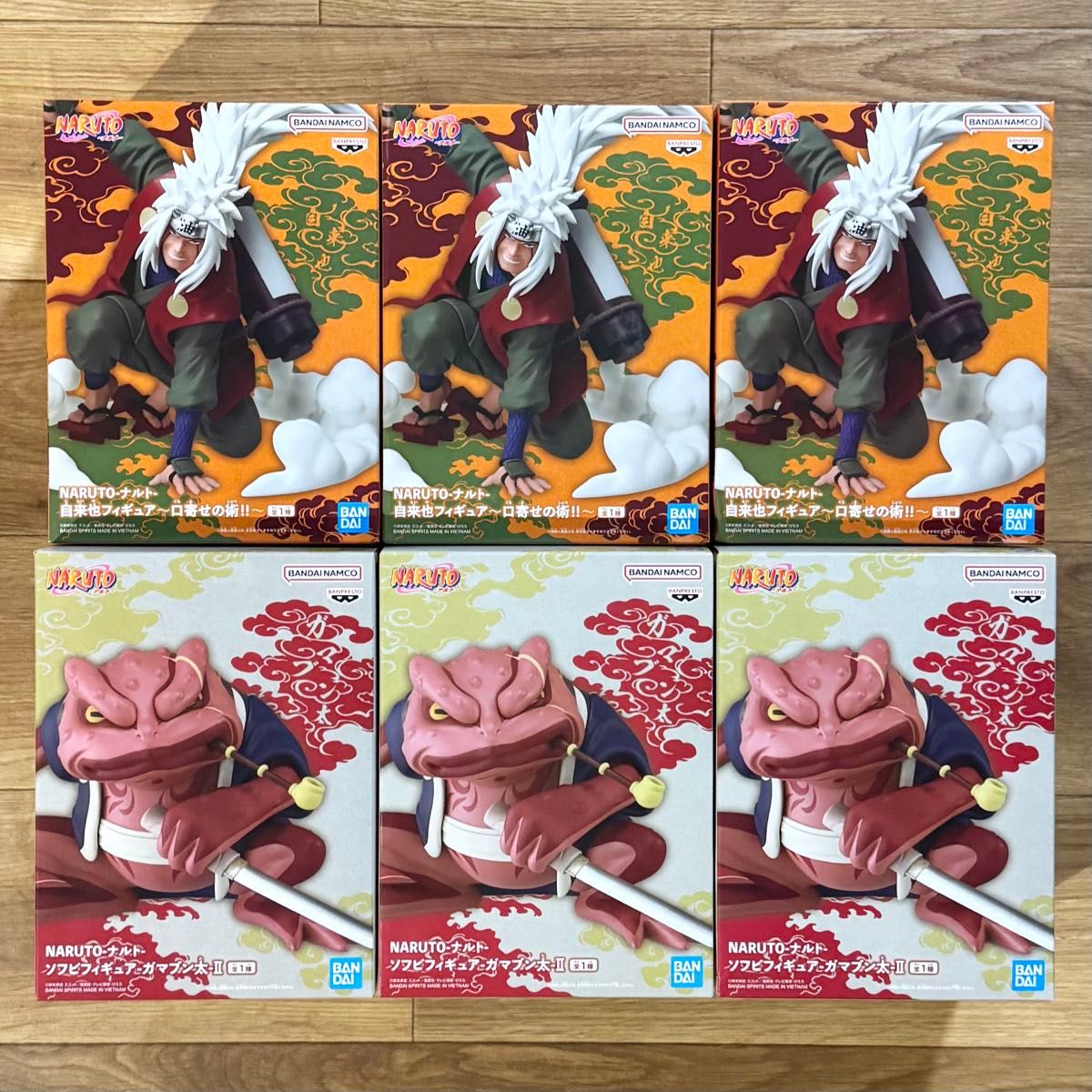 NARUTO Jiraiya Figure Summoning Technique Gamabunta Soft Vinyl Figure 6-Pack