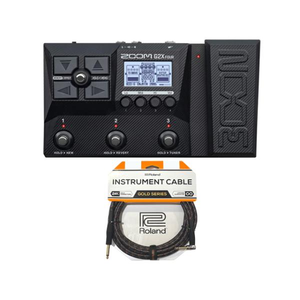 ZOOM G2X FOUR + 罗兰连接线套装 吉他效果器