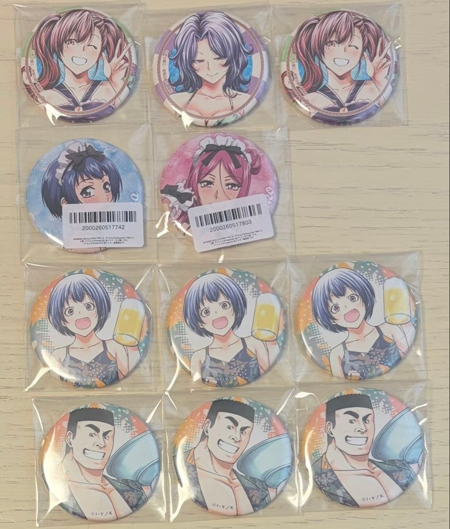 Grand Blue Can Badge Lot