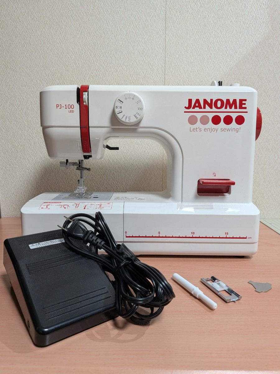 JANOME 帅康 电动缝纫机 PJ-100 带LED脚控器(二手品)