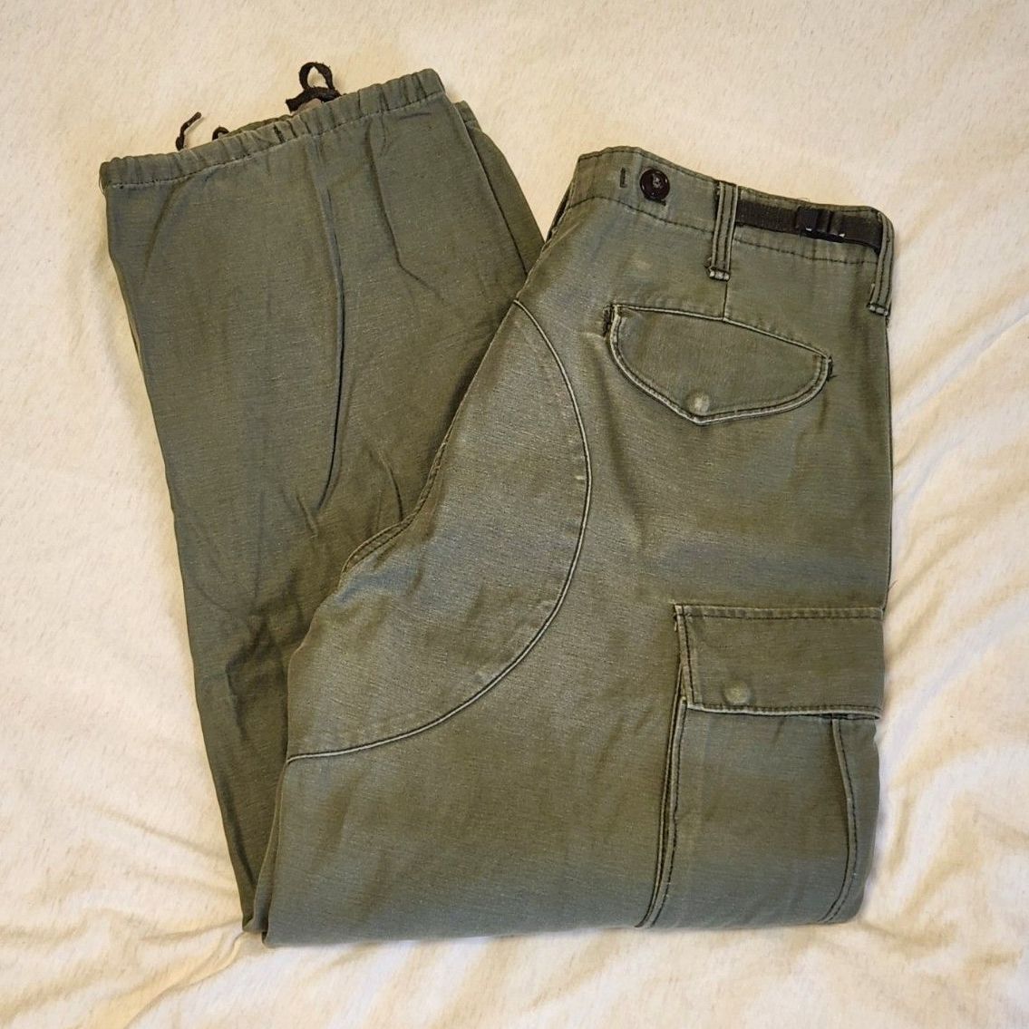 Rare Vintage M-1951 Cargo Pants Olive Military 1 ARMY US M-51