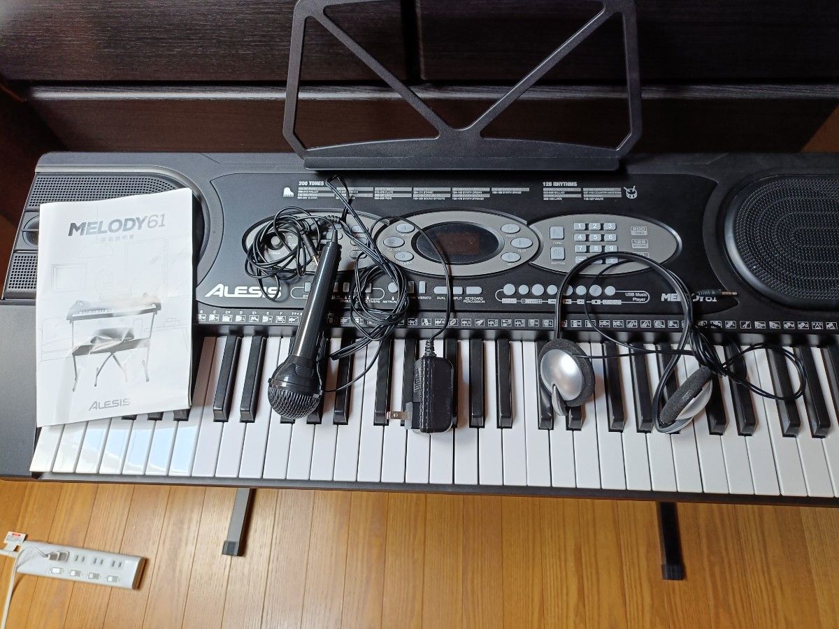 ALESIS Melody61 电子键盘 61键 带麦克风、耳机与支架