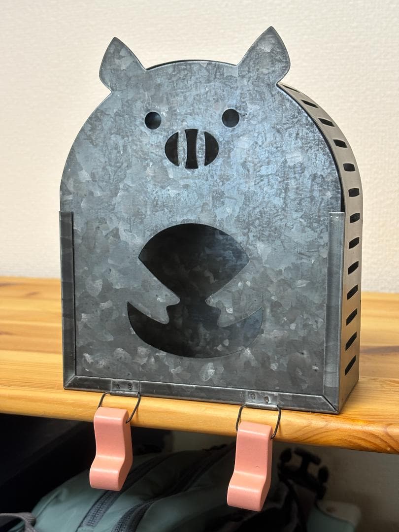 猪形蚊香盒 铁艺 复古古董风格 家居装饰
