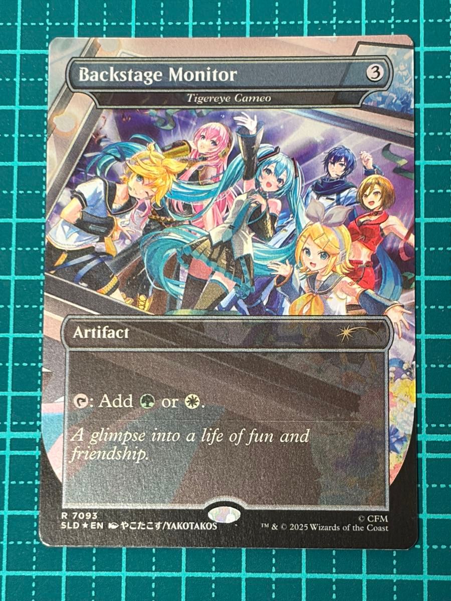 MTG Backstage Monitor 虎目石のカメオ 初音ミク Secret Lair 英語版