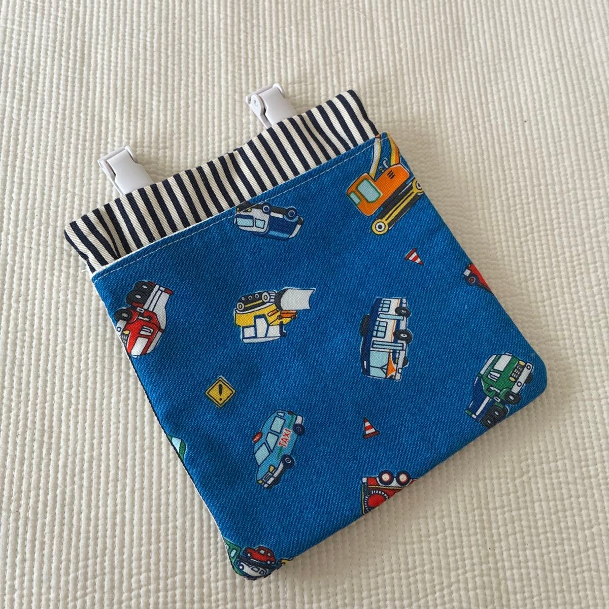 Clip-on Open-Top Portable Pocket ☆ Working Vehicles, Bus, Stripes ☆ Boys