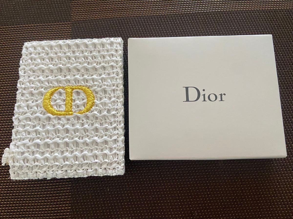Christian Dior ディオール ノベルティ コンパクトミラー ホワイト レース