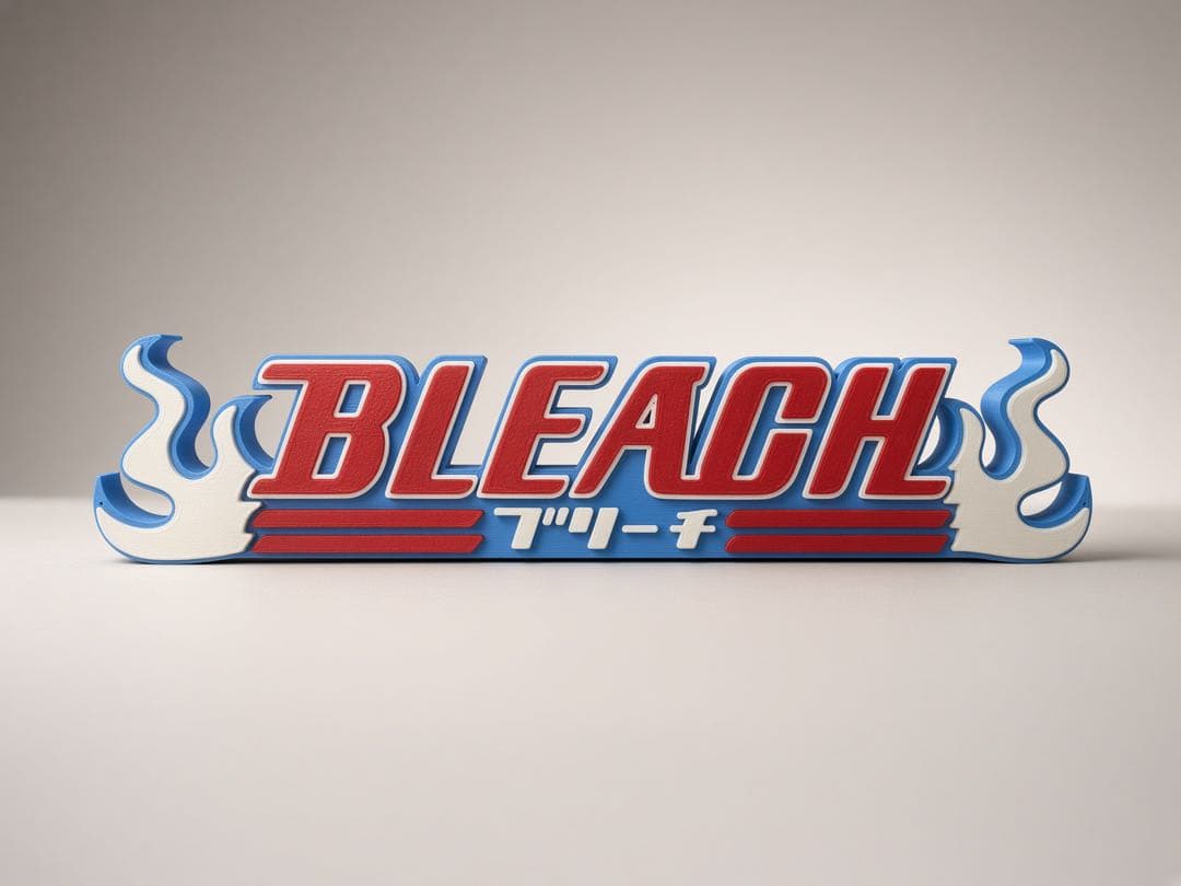 BLEACH Logo 3D Display