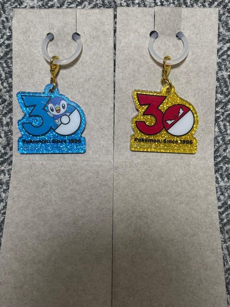 Pokémon 30th Anniversary Acrylic Keychain Set of 2