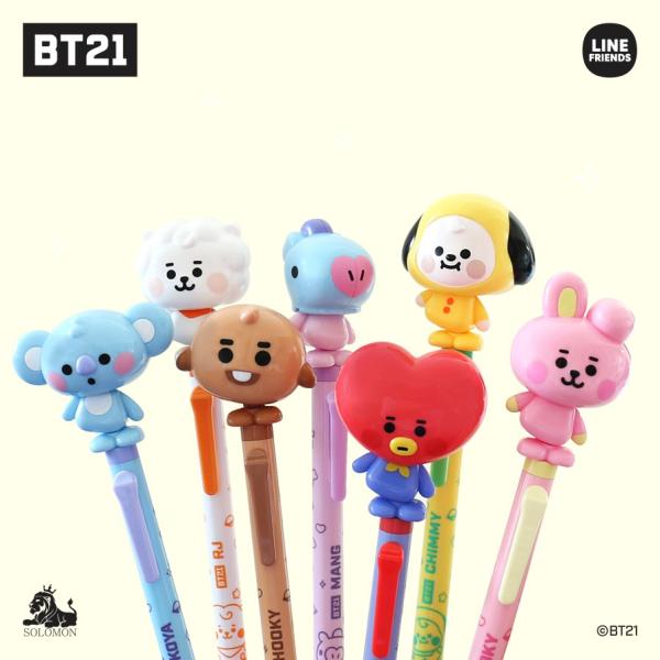 BTS防弹少年团BT21官方商品ACTION PEN动作笔圆珠笔K-POP韩国