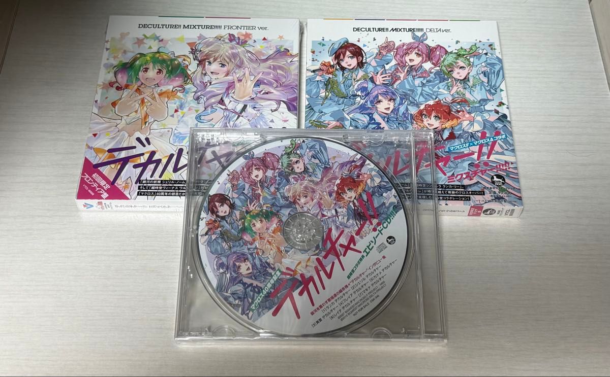 Macross 40周年纪念超时空合作专辑/Deculture Mixture/初回限定Frontier盘+Delta盘+特典CD/未开封
