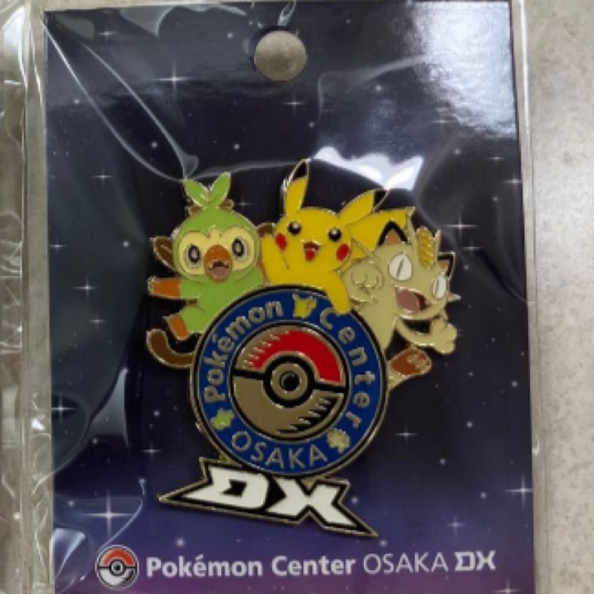 神奇宝贝中心奥萨卡DX限定标志别针徽章皮卡丘