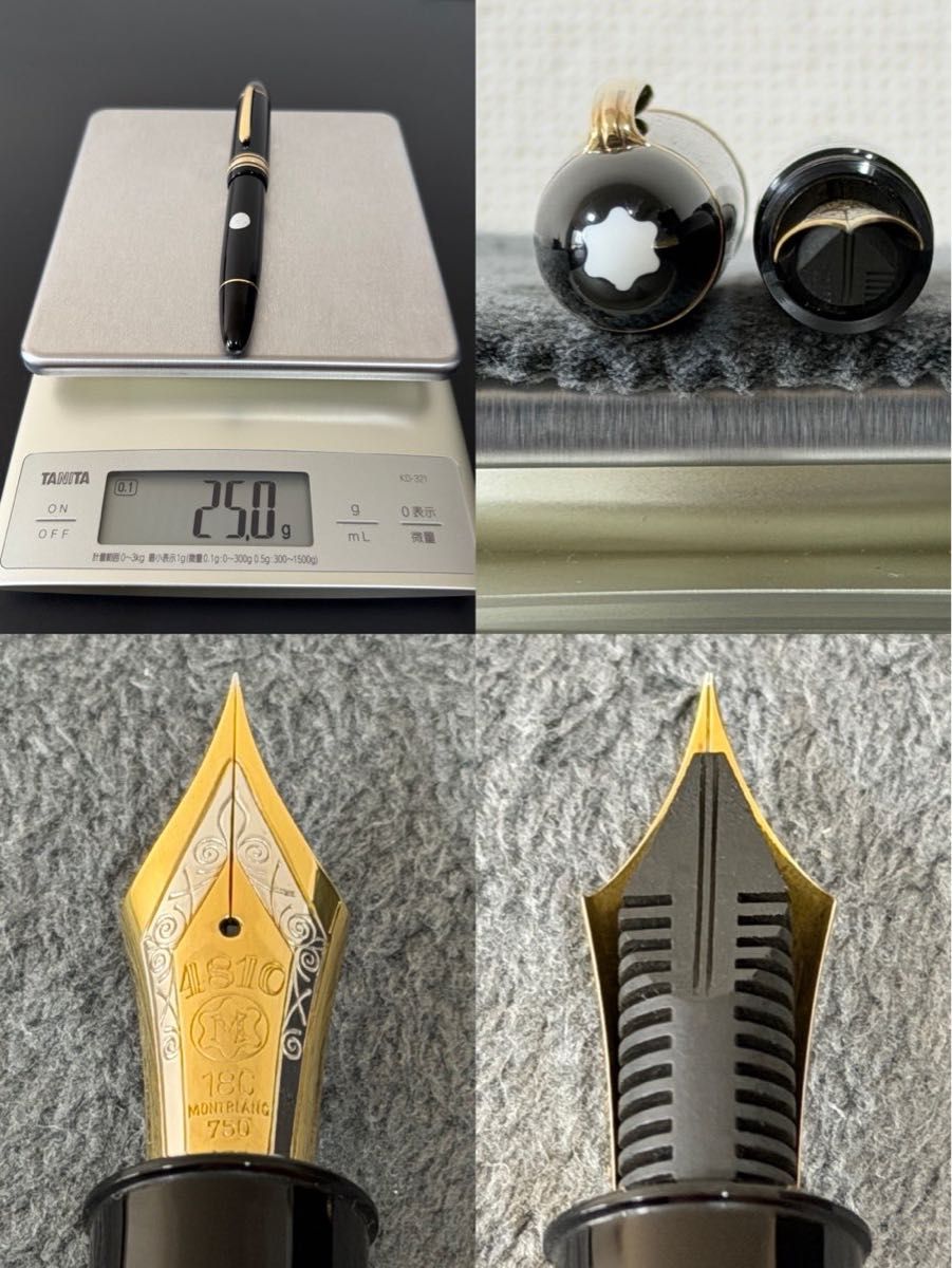 新品未使用 1960年代 2本溝 18C 三帯 EF モンブラン 149 万年筆