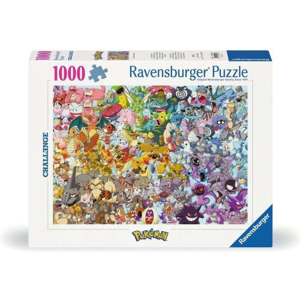Pokemon Pikachu Challenge Jigsaw Puzzle 1000 Pieces Pokemon Puzzle Ravensburger