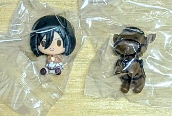 Attack on Titan Choko Noko Figure Mikasa & Horse 2-Piece Set