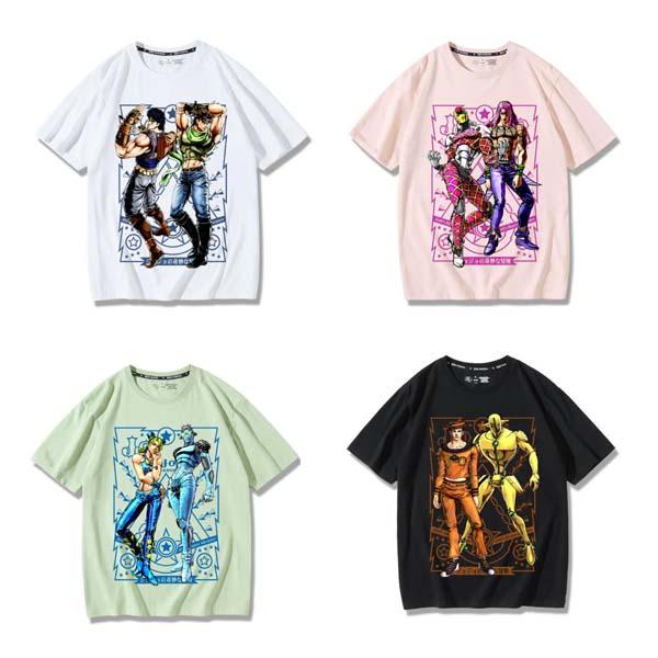童装大人服jojo的奇妙冒险棉短袖t恤衫男士空条承太郎 · 吉良吉影 · 杀手女王上衣
