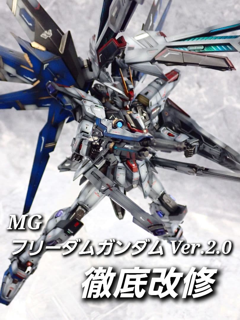 MG Freedom Gundam Ver.2.0 Full-Painted Gunpla Pre-Painted Completed Model