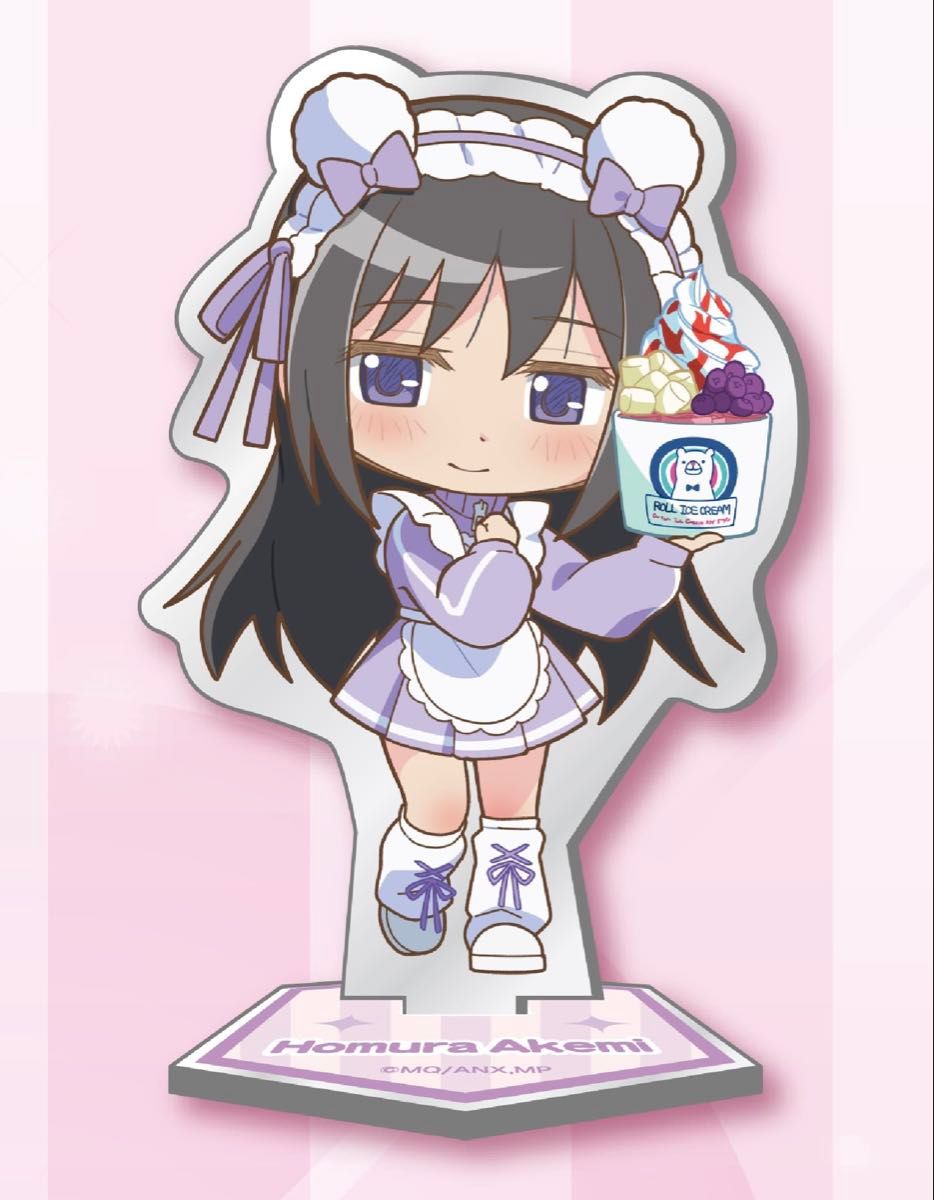 Puella Magi Madoka Magica Roll Ice Cream Factory Collaboration Acrylic Stand Homura Akemi Anime Goods Character Goods