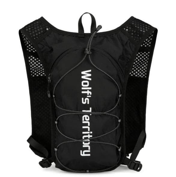 Ultra-lightweight 158g ★ Running Vest, Backpack, Hydration Pack, Mesh, Black — for Marathon, Cycling, Jogging