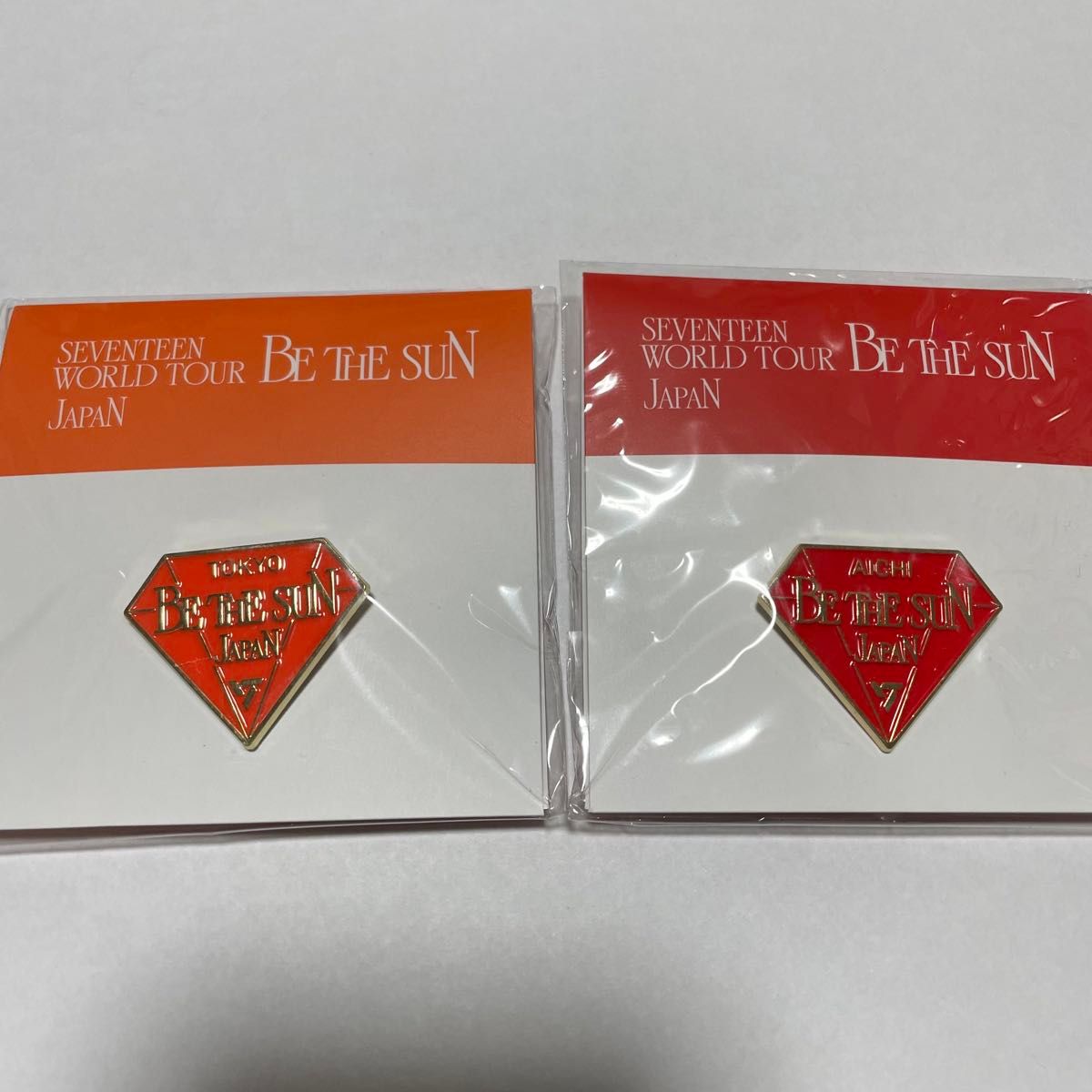 SEVENTEEN be the sun pin badge Tokyo Aichi Limited