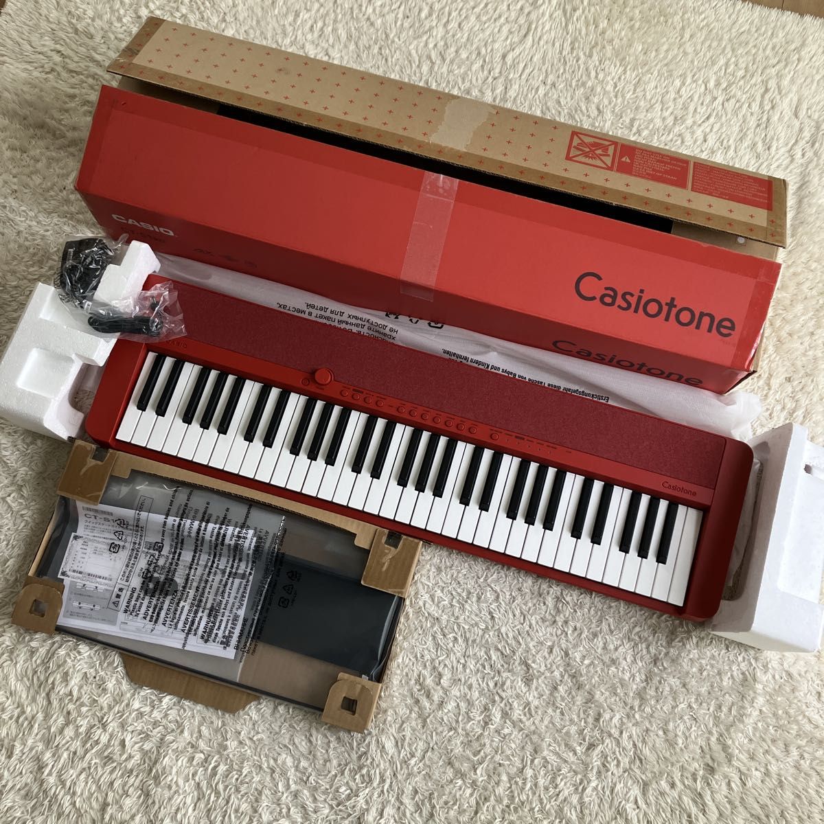 卡西欧 Casiotone CT-S1 红色电子键盘